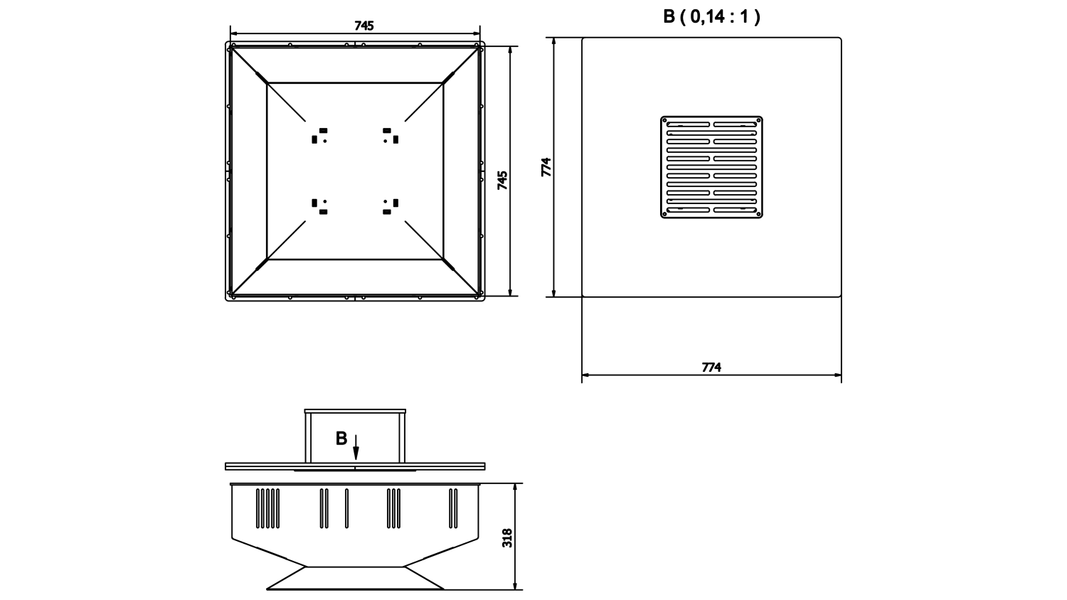 PALENISKO Z GRILLEM QUADRUM