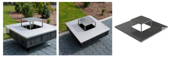 PALENISKO Z GRILLEM QUADRUM